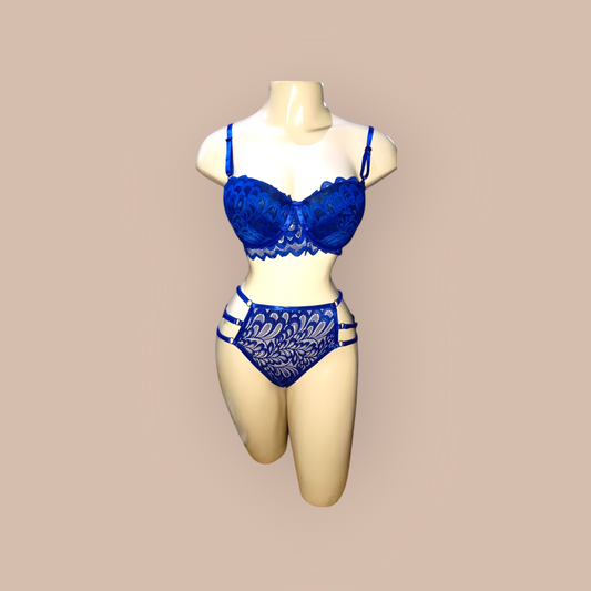 2 Piece dark blue with padding
