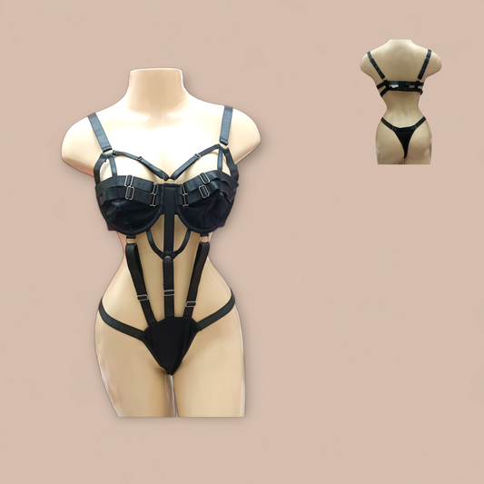 1 Piece Black strapped